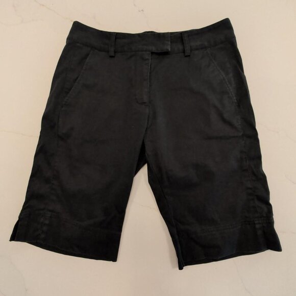 Adidas Sz 6 Women Shorts Black Stretch Pockets Performance Zip Fly Golf Bermuda - Picture 1 of 10